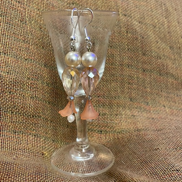 Handmade Jewelry Luminous Blooms Collection Earrings w New & Upcycled Beads - Picture 1 of 3